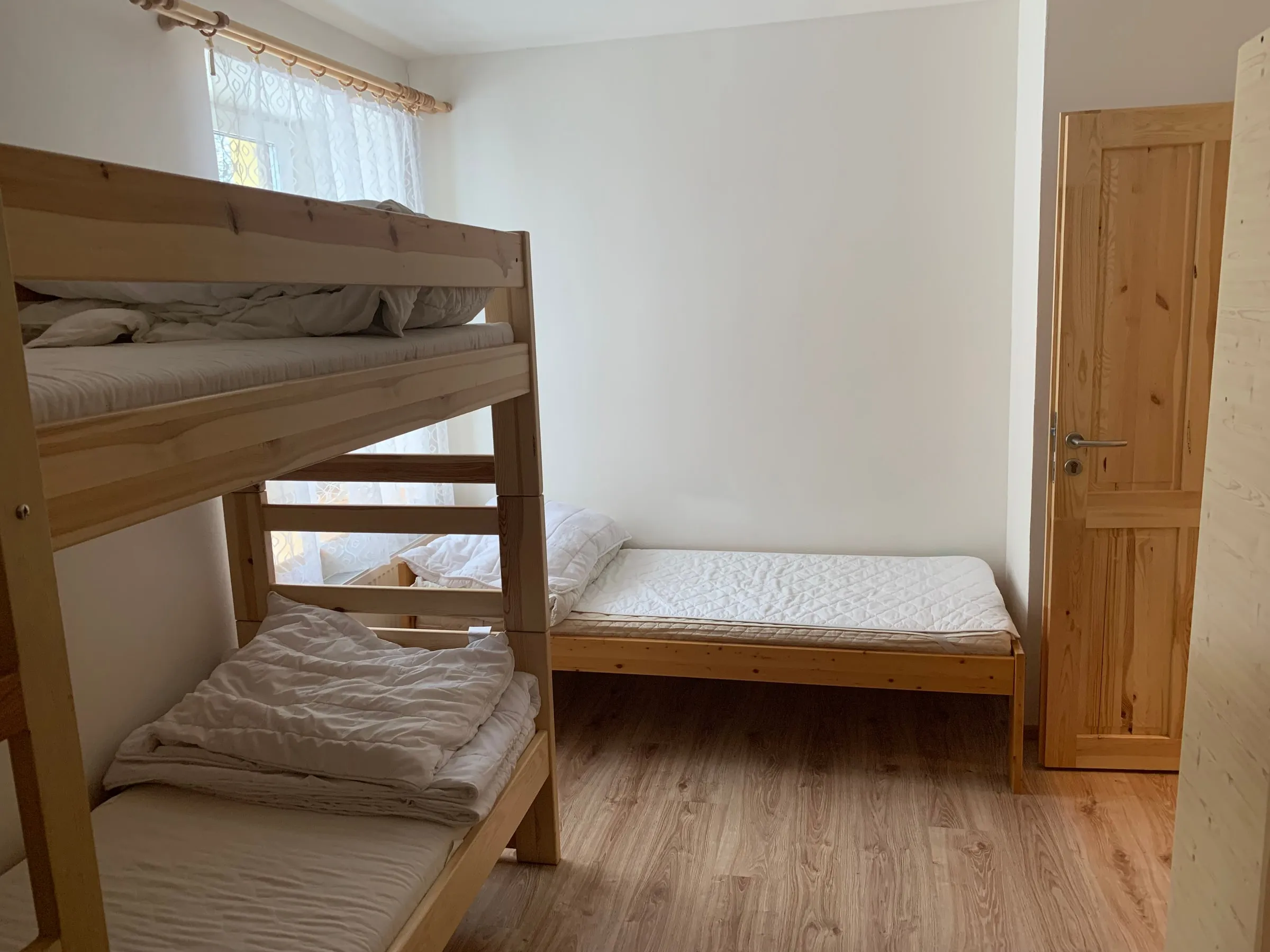 Room with a bunk bed