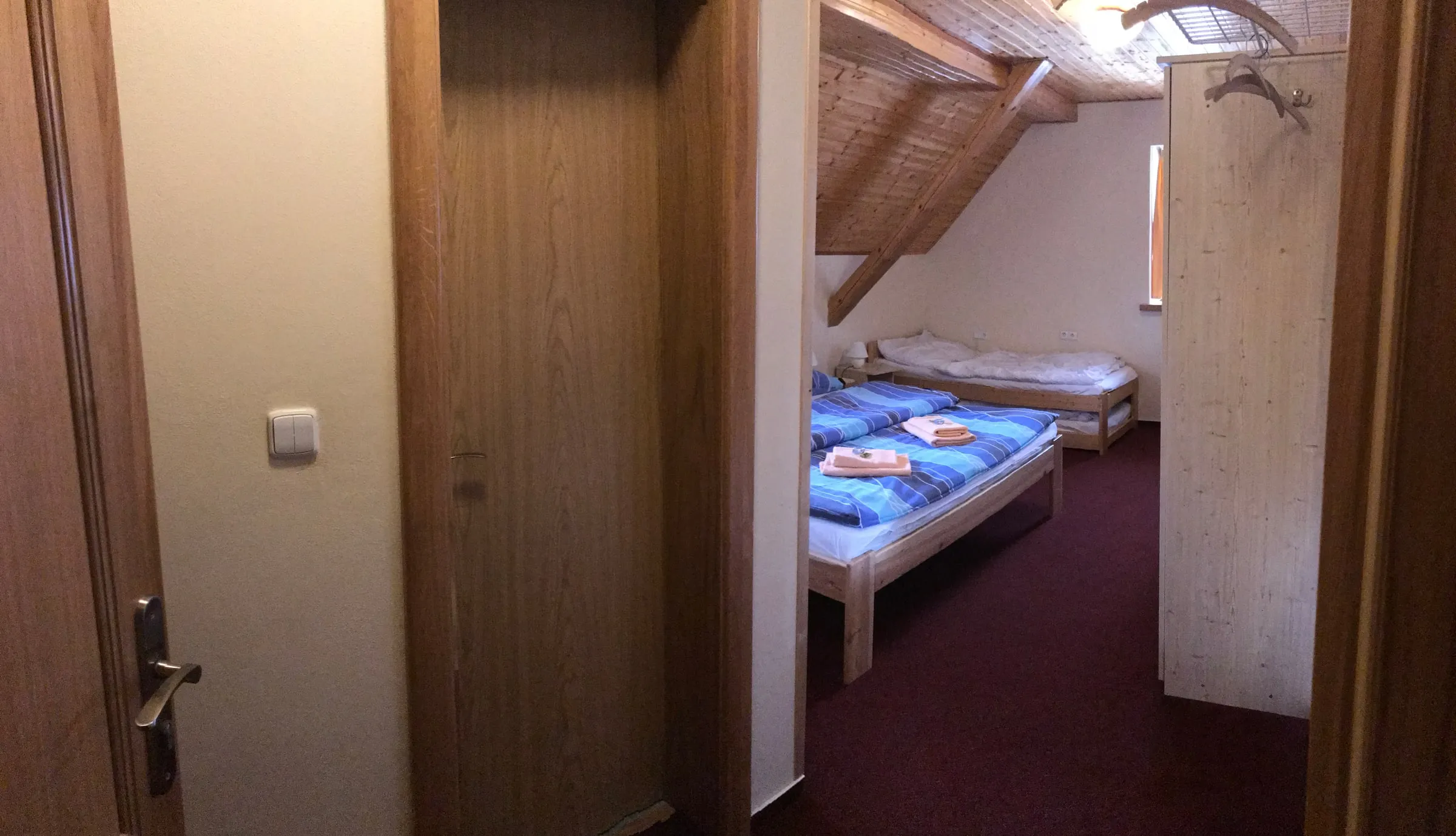 Triple room in the attic